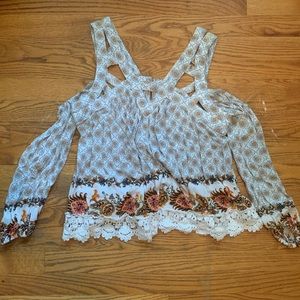 Lace and Strappy blouse